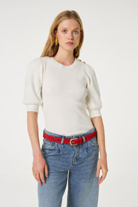 Cut It Out Heart Belt Suede/Leather | Red Hot Chilli
