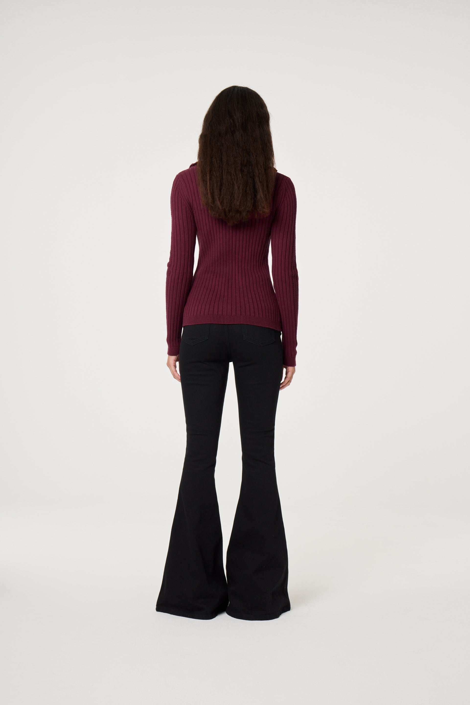 Vesta Cardigan | Deep Burgundy