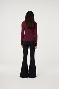 Vesta Cardigan | Deep Burgundy