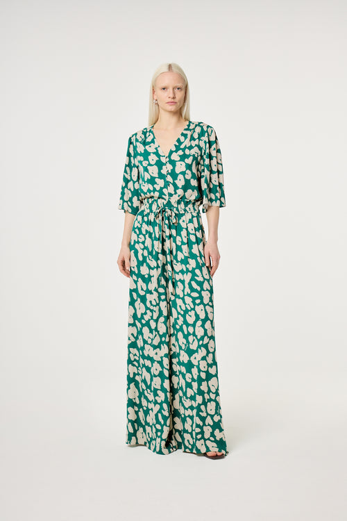 Starlet Blouse | Evergreen/Cosy White