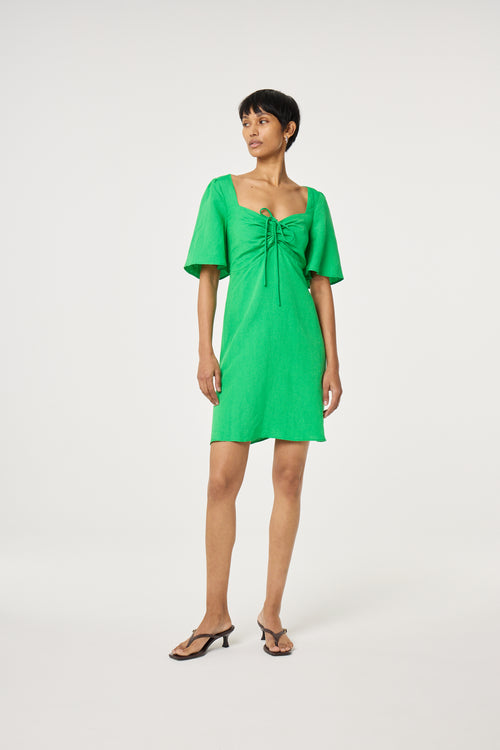 Tilda Short Dress | Green Glimmer