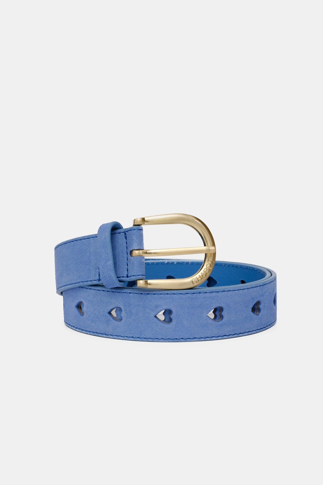 Cut It Out Heart Belt | Cornflower Blue