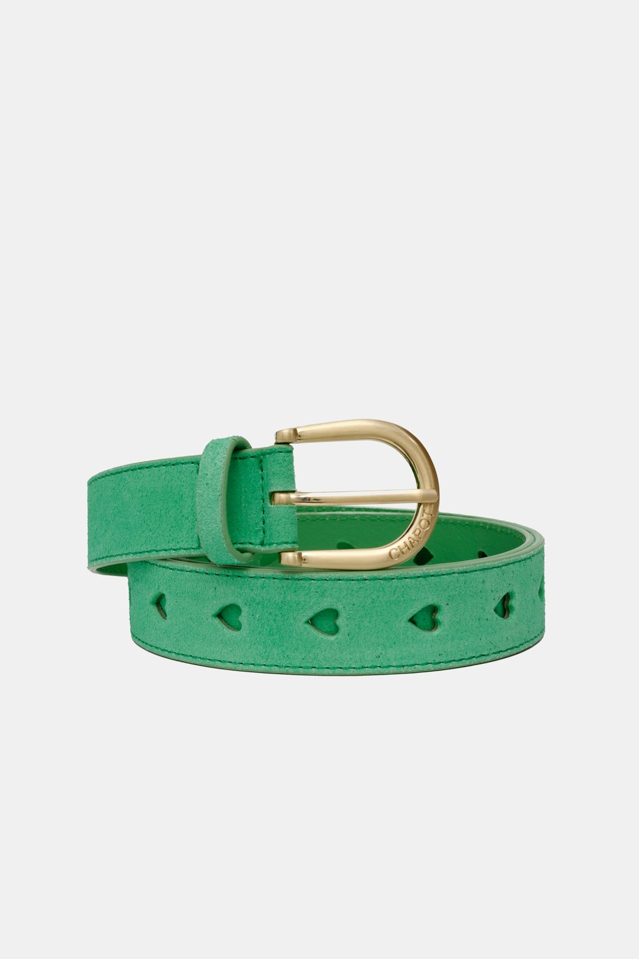 Cut It Out Heart Belt | Green Apple