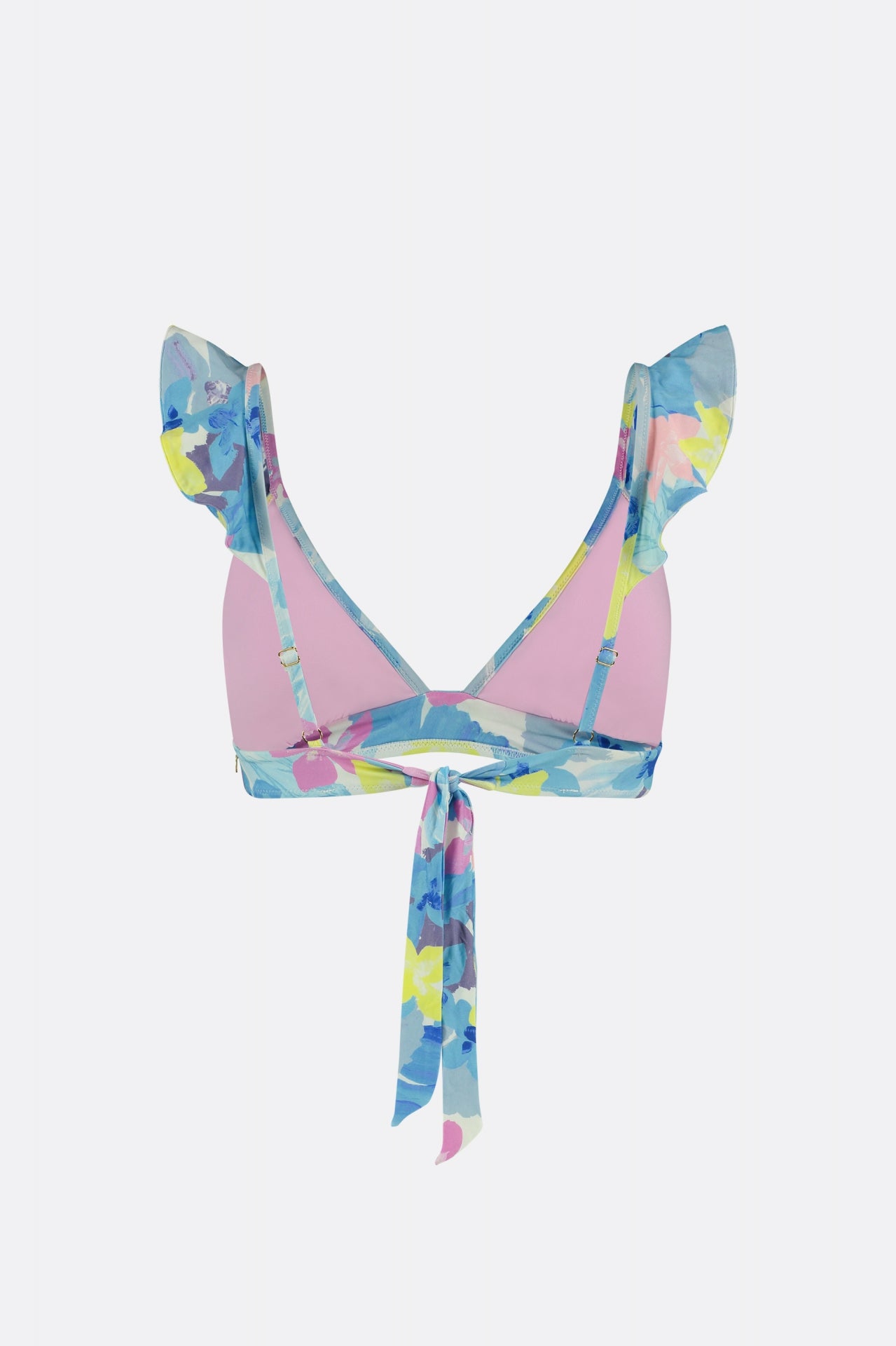 Heather Bikini Top | Cream White/Pool Blu