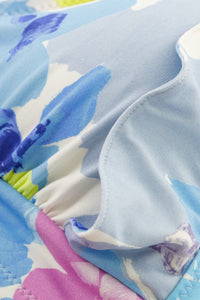 Heather Bikini Top | Cream White/Pool Blu