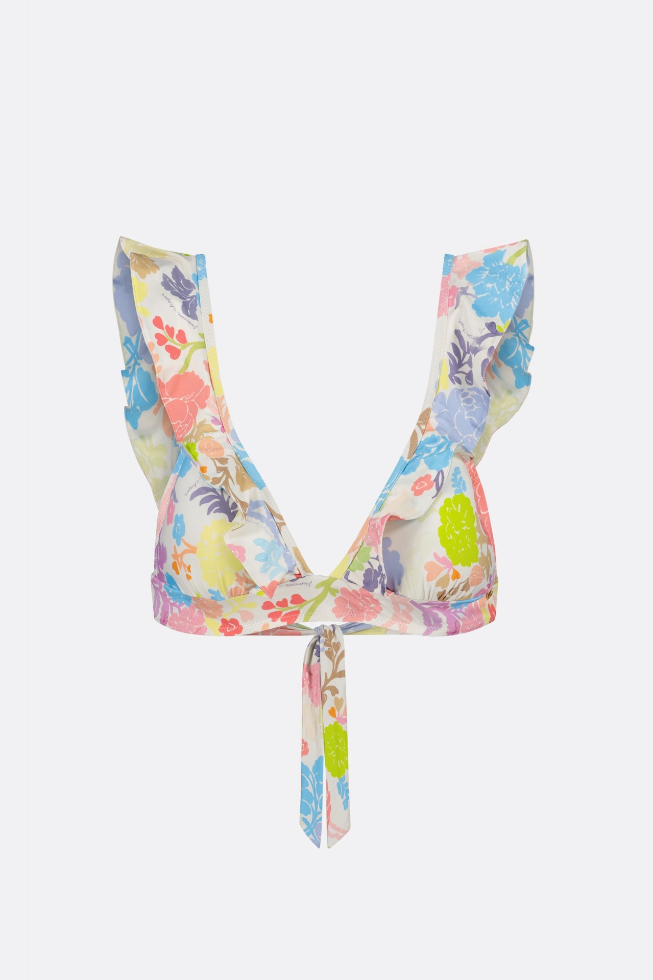 Heather Bikini Top | Cream White/Pink Pap
