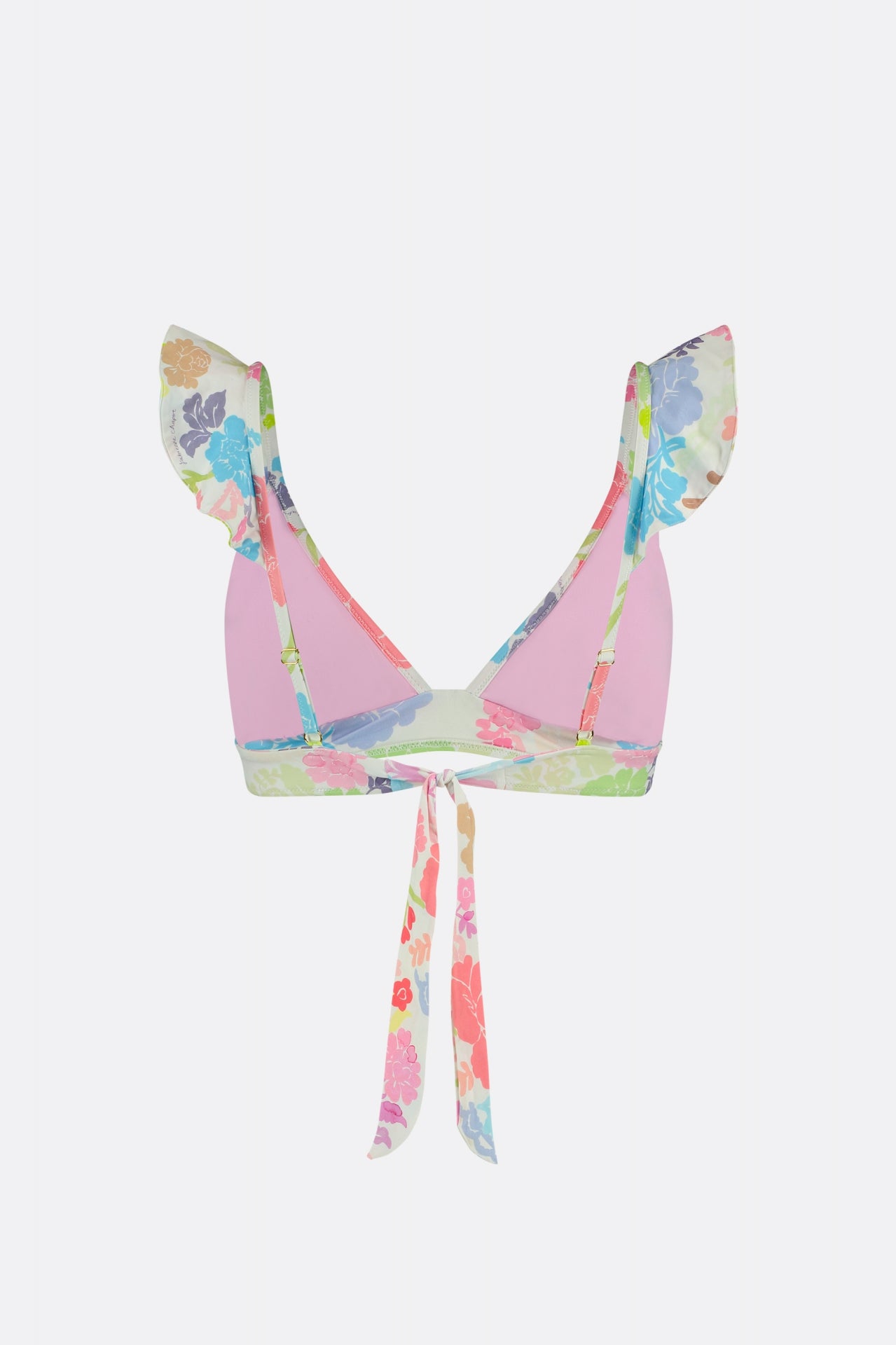 Heather Bikini Top | Cream White/Pink Pap