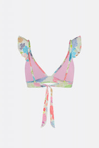 Heather Bikini Top | Cream White/Pink Pap