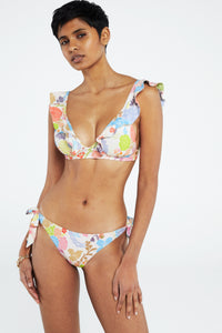 Heather Bikini Top | Cream White/Pink Pap