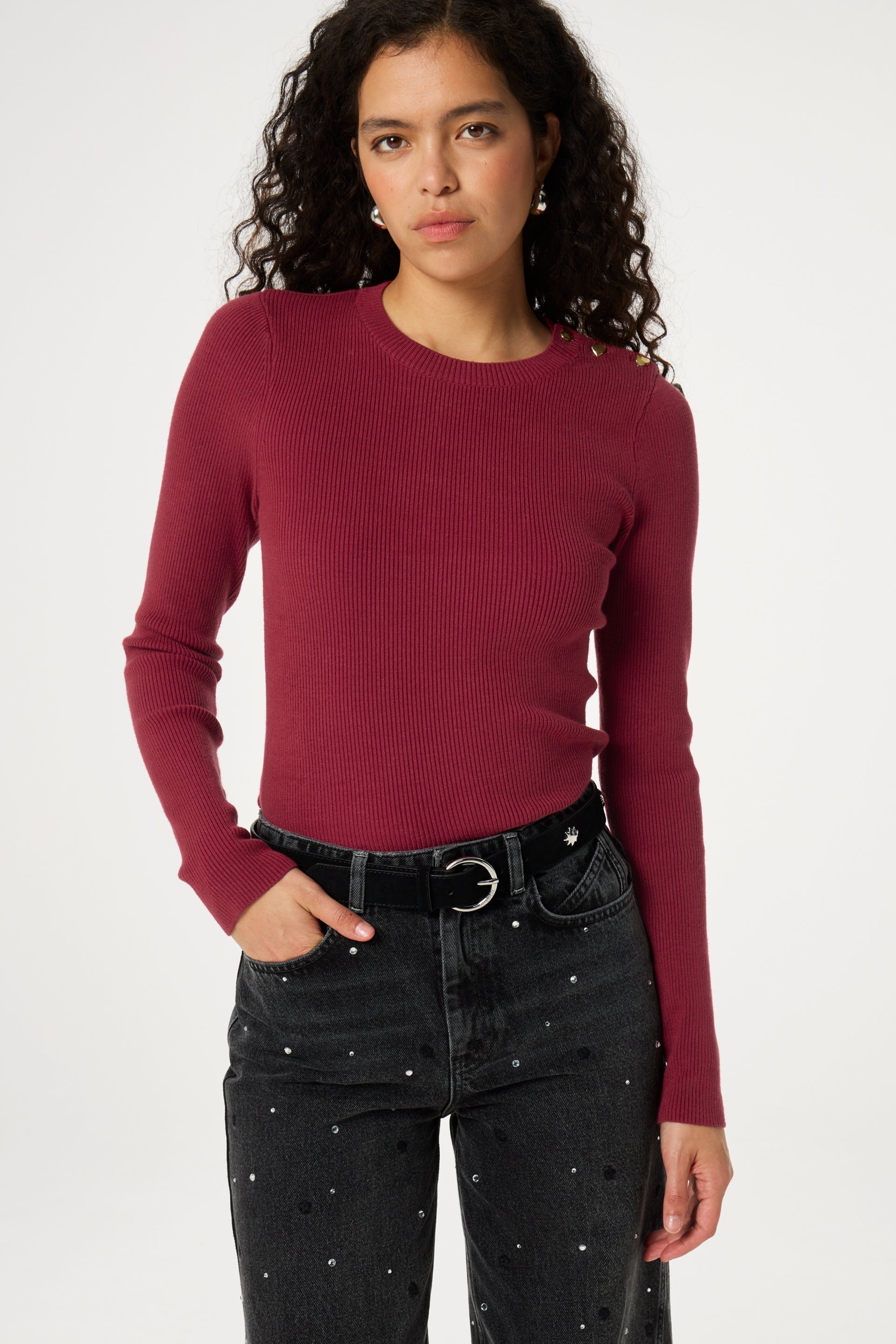 Hammered Star Belt | Black