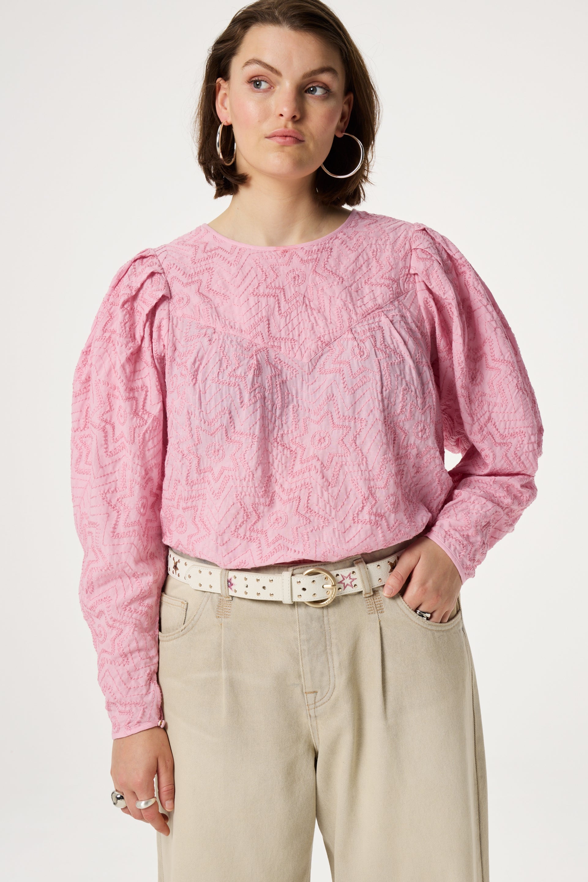 Star Studded Belt | Cosy White
