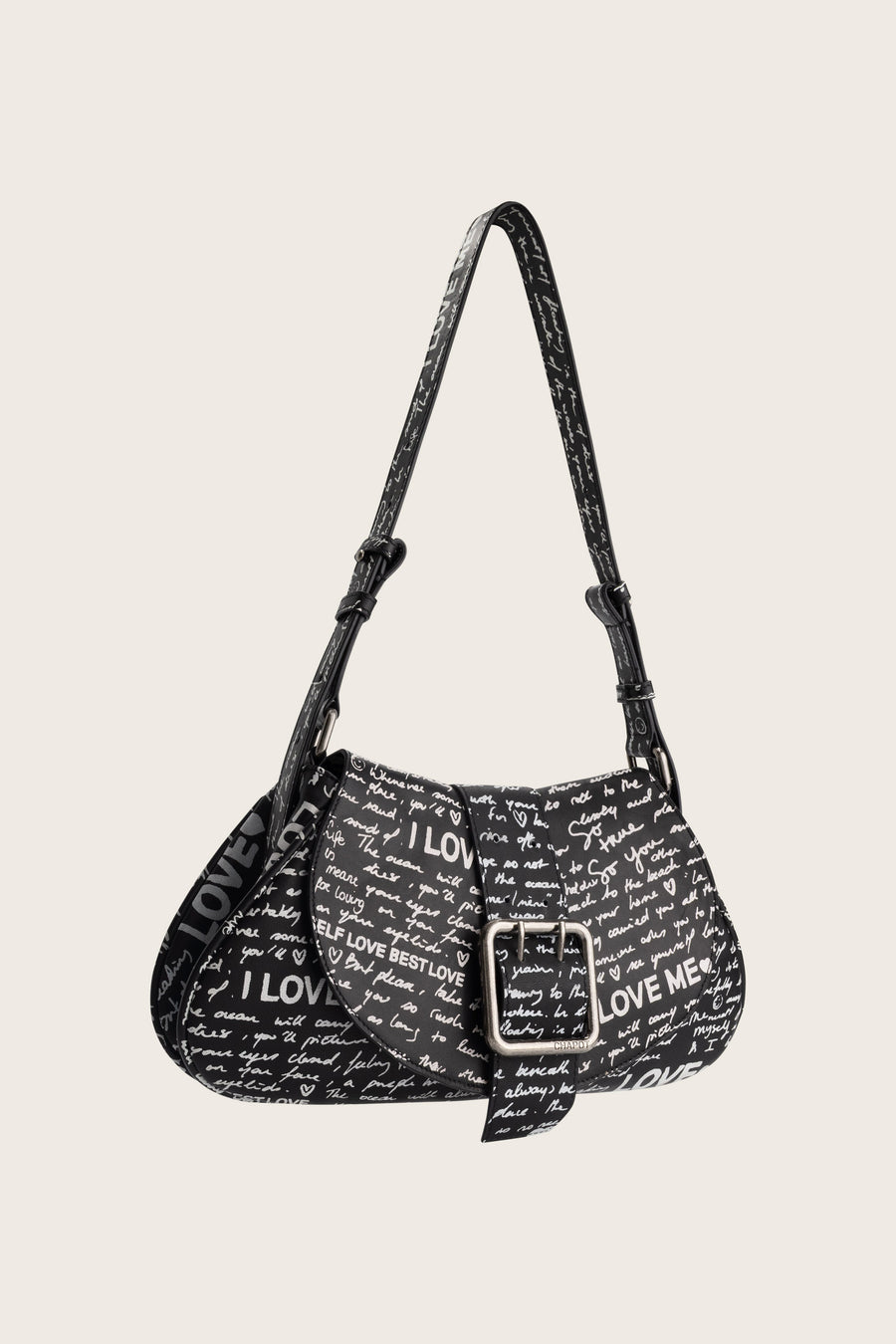 Chapot loveletter Bag | Black/Cosy White