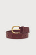 Cut It Out Heart Belt | Deep Burgundy