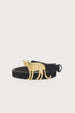 Leopard Buckle Belt | Black