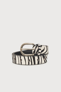 Hairy Belt | Black/Cosy White