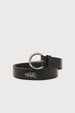 Studded Leopard Belt | Black