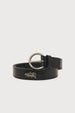 Studded Leopard Belt | Black