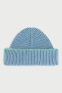 FC X CLÒIMH Chunky Wool Beanie | Light Blue/Mint Green