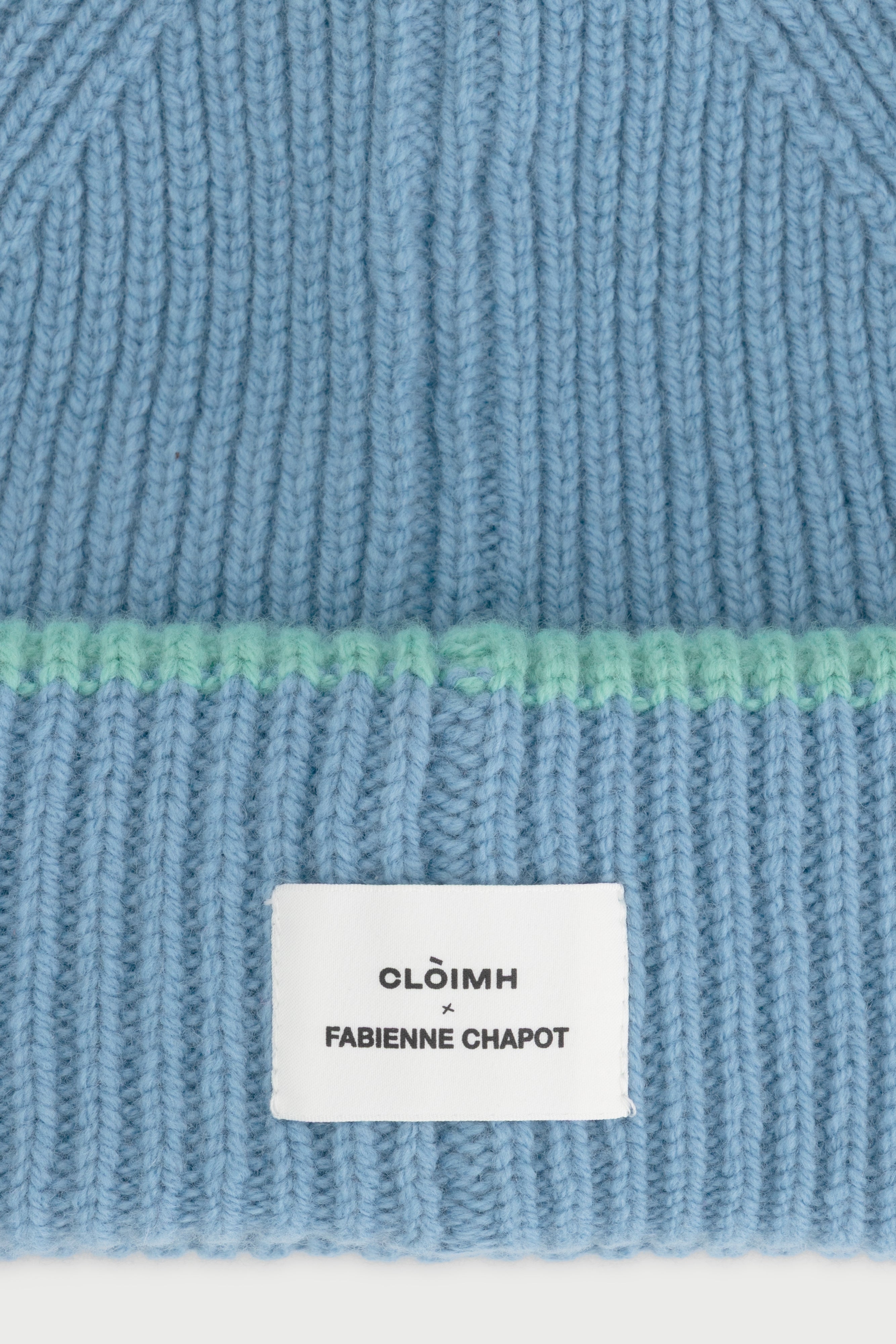 FC X CLÒIMH Chunky Wool Beanie | Light Blue/Mint Green