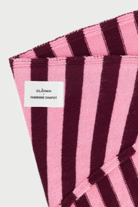 FC X CLÒIMH Wool Triangle Scarf | Burgundy/Pink