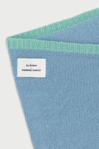 FC X CLÒIMH Wool Triangle Scarf | Light Blue/Mint Green