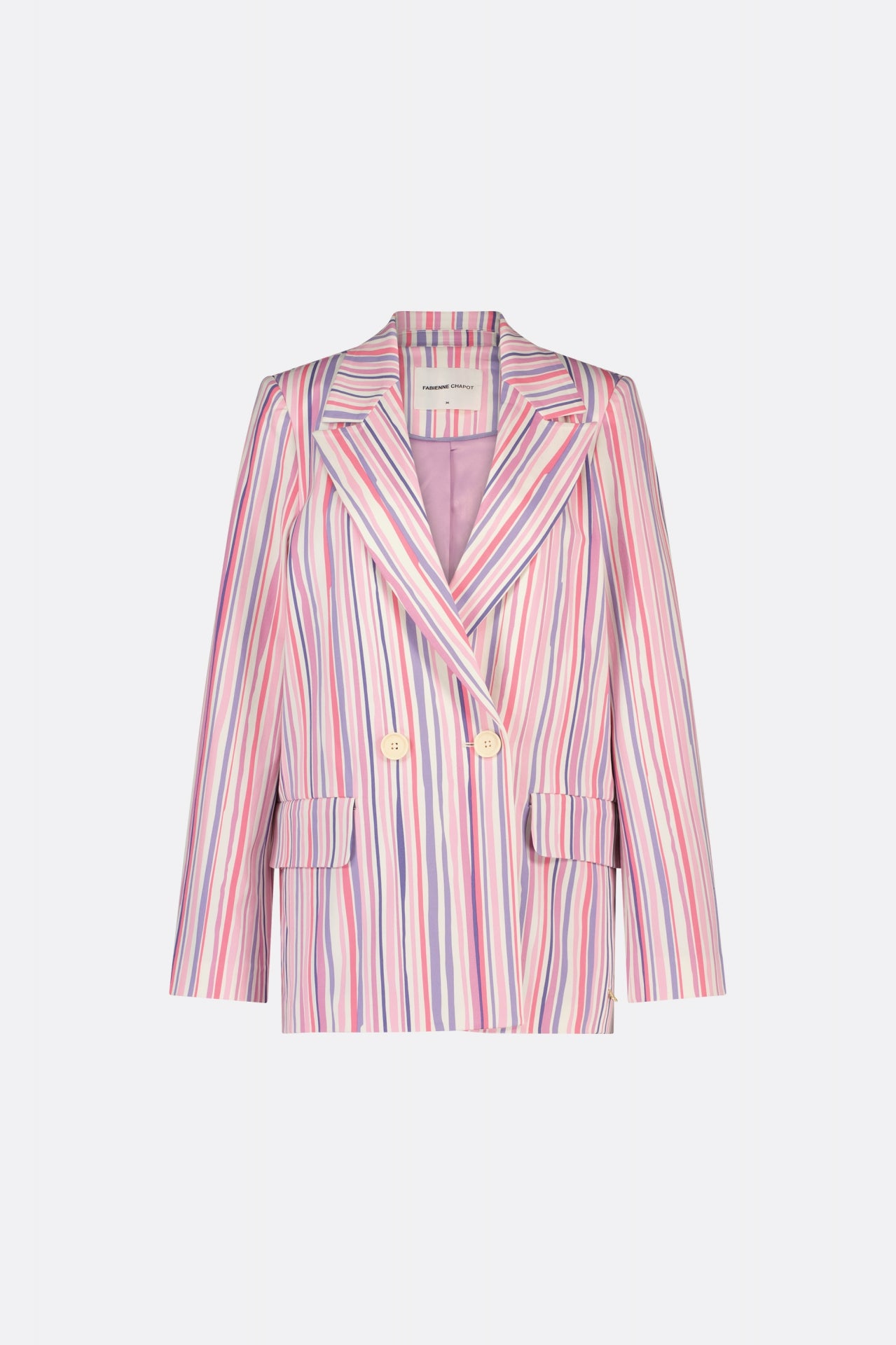 Benny Blazer | Cream White/Pink Can
