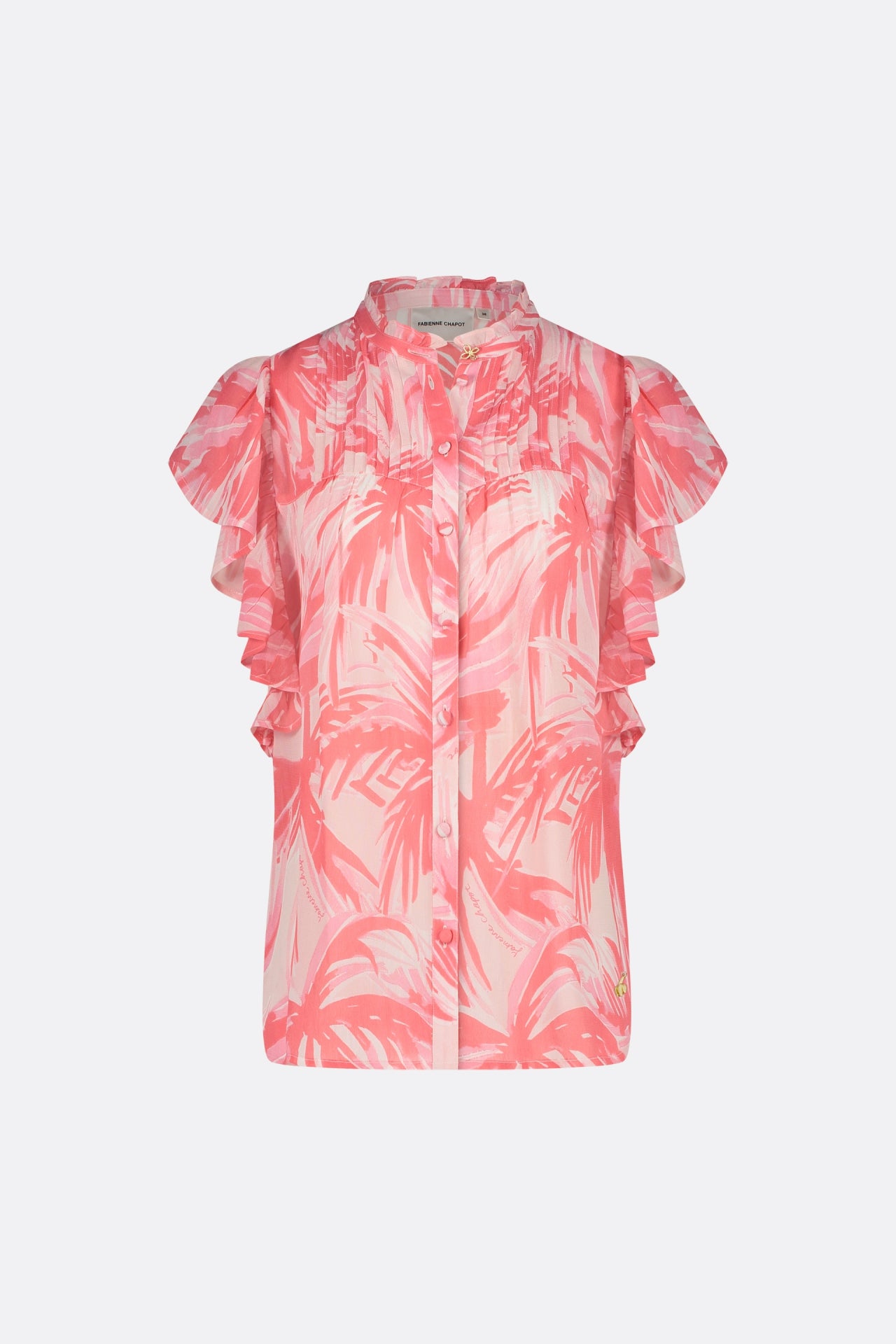 Bibi Blouse | Pink Grapefruit/Char