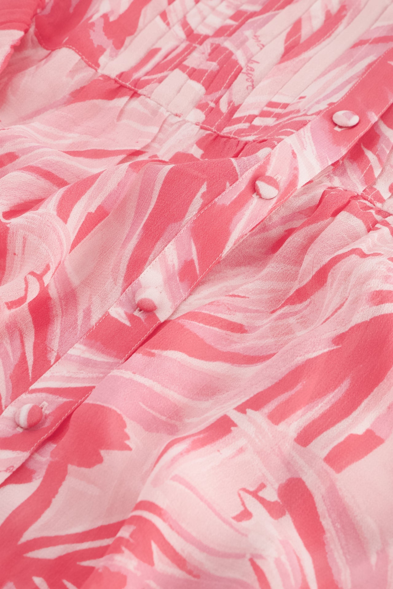 Bibi Blouse | Pink Grapefruit/Char