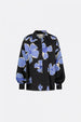 Gabriel Blouse | Black/Cornflower Blu