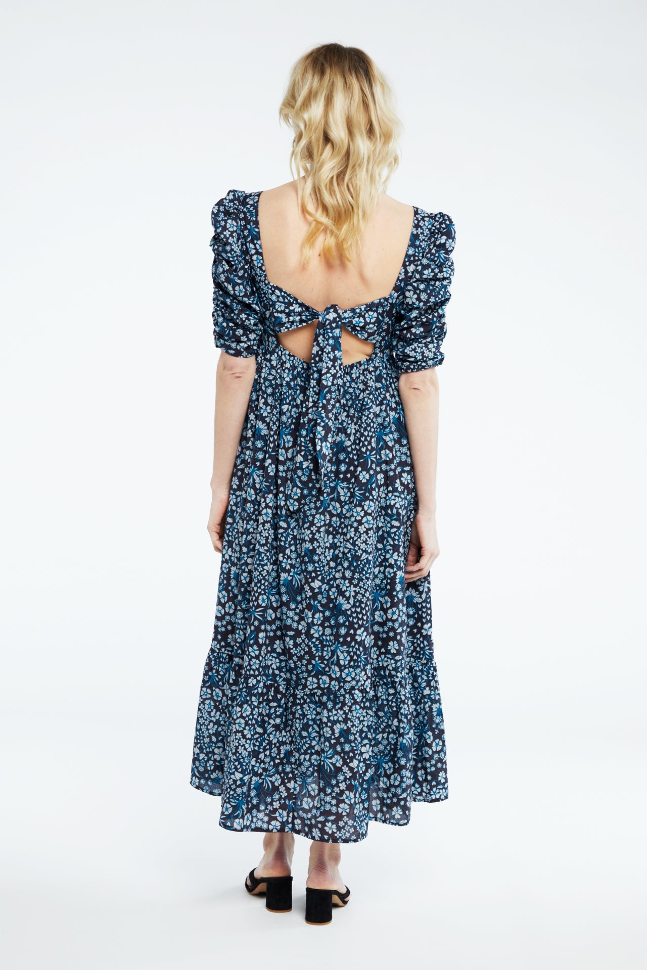 Flore Dress | Tasty Teal/Cream Whi