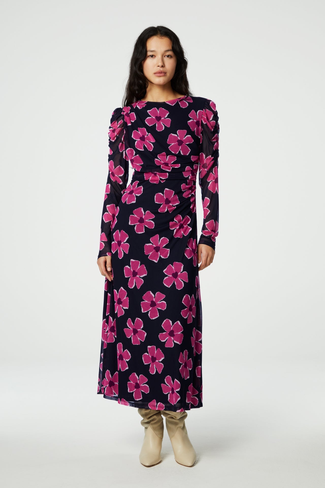 Bella Dress | Lollipop Pink/Black