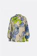 Gabriel Blouse | Cream White/Cornflow