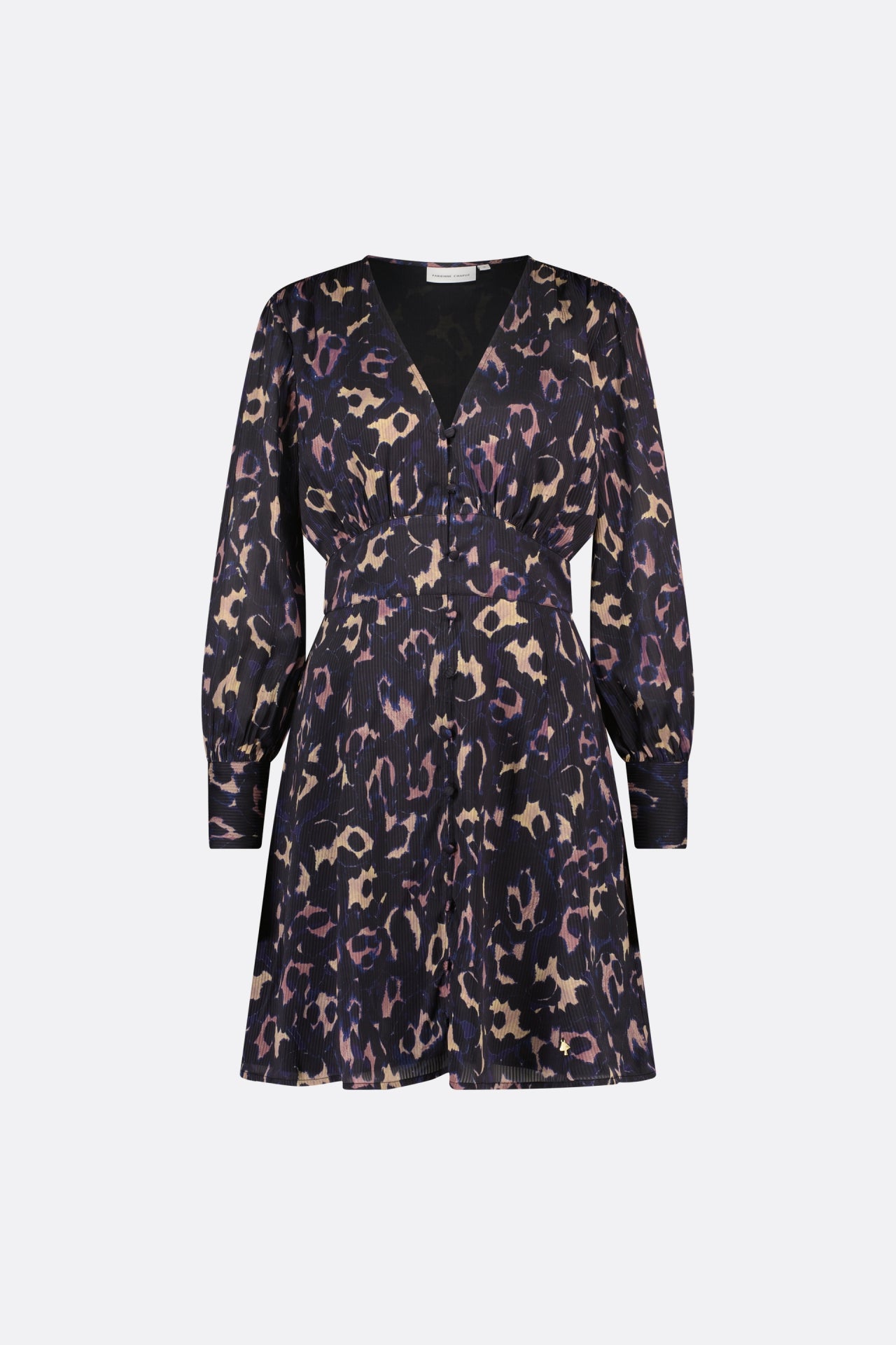 Lynn Short Indi Dress | Black/Classy Camel
