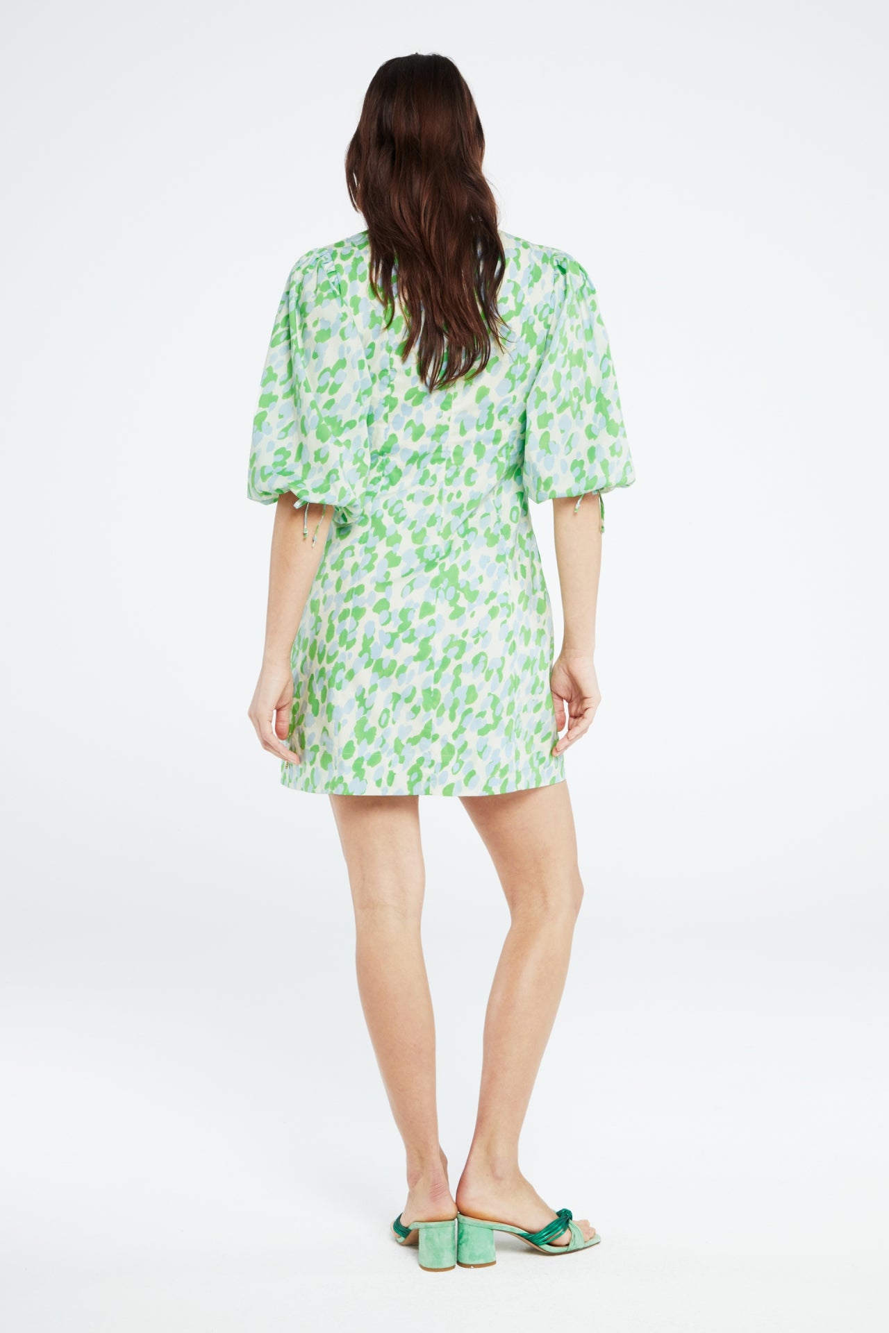 Iris Dress | Cream White/Acapulco