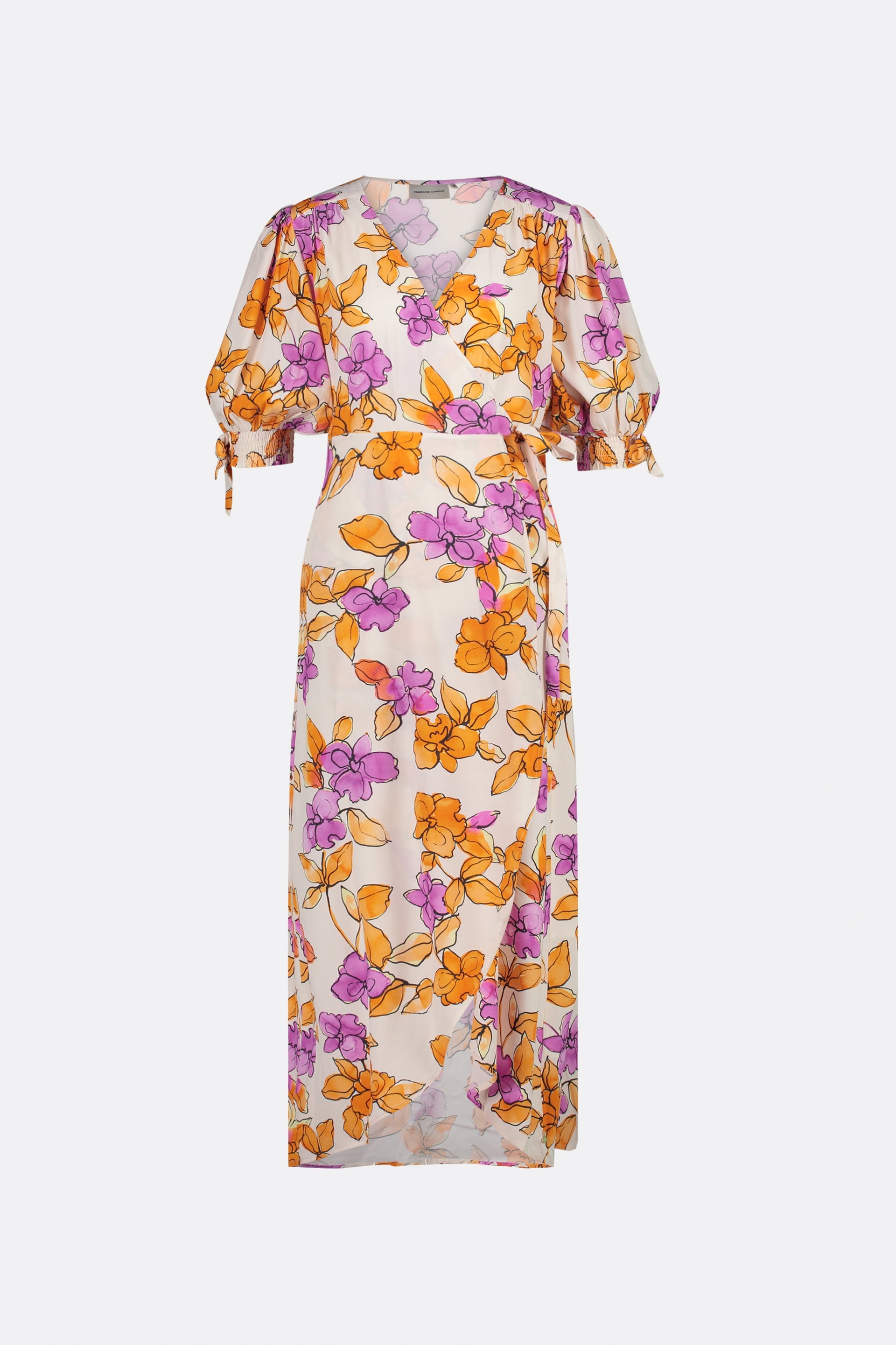 Hannah Dress | Mimosa/Cream White