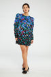 Marloes Dress | Black/Feeling Green