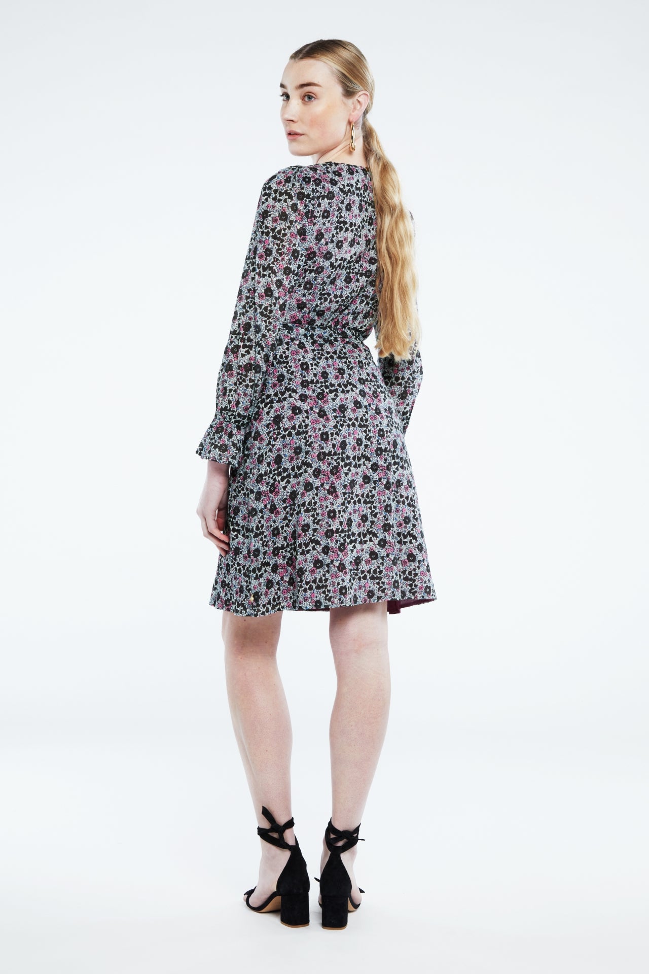 Isabella short Dress | Warm White/Antra