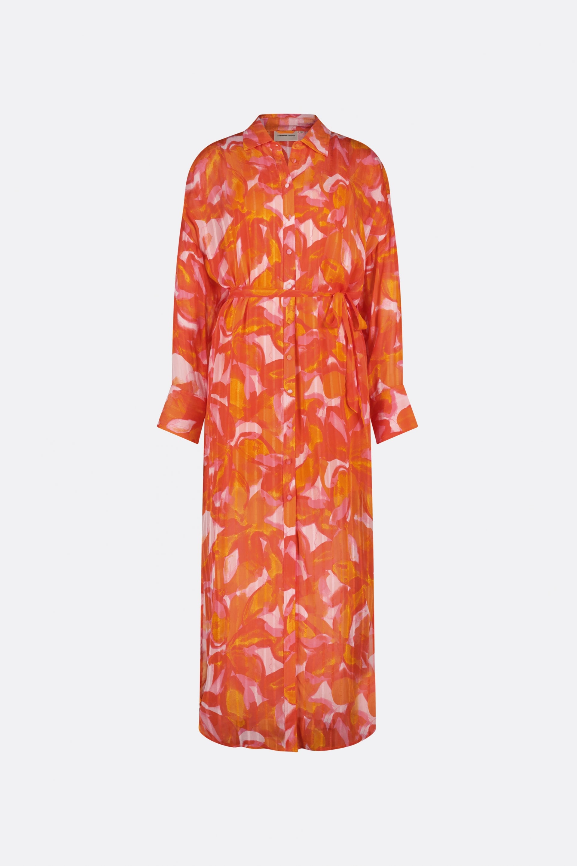Denis Dress | Mandarin Orange/Pink