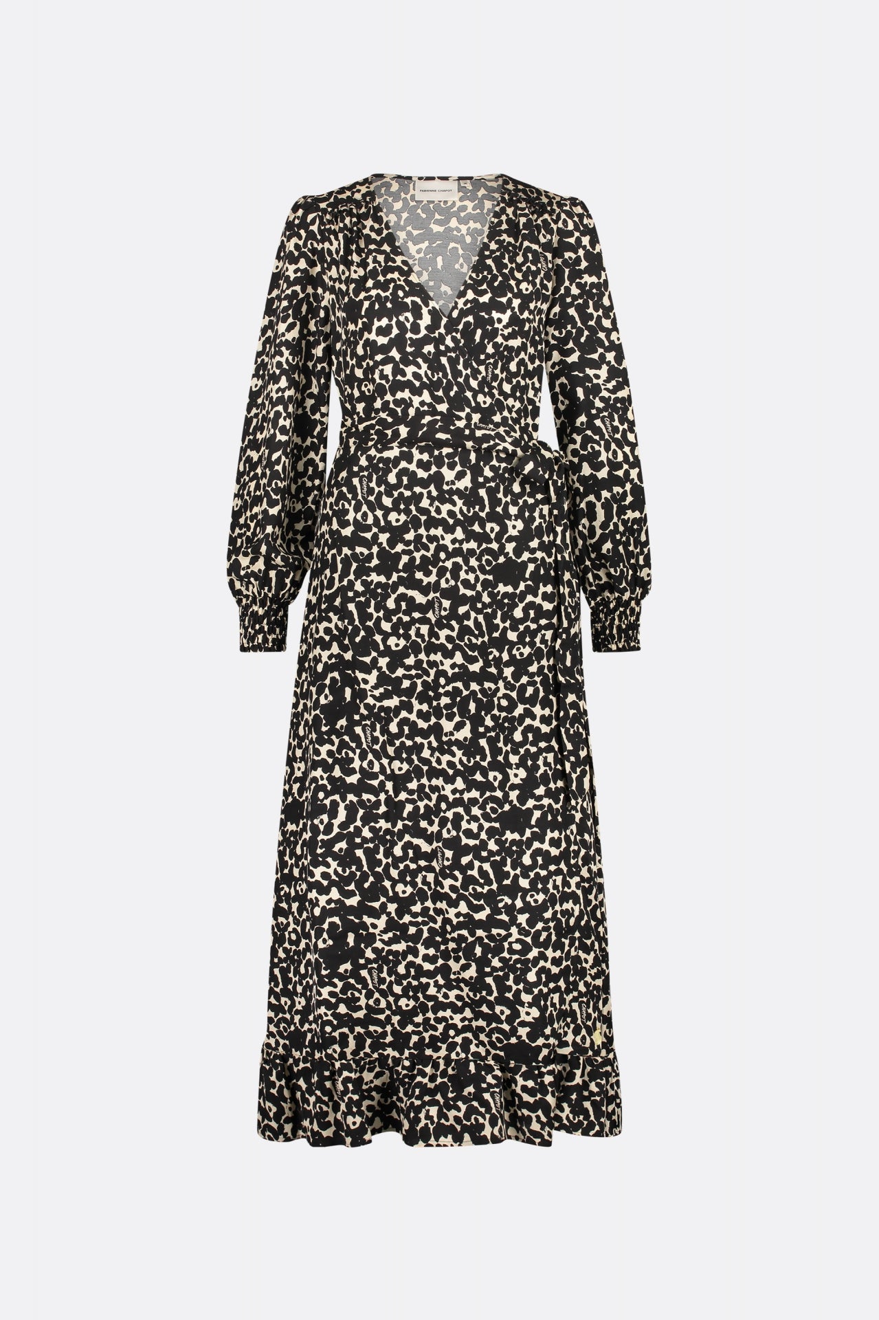 Natalia dress | Black/Oat Melange