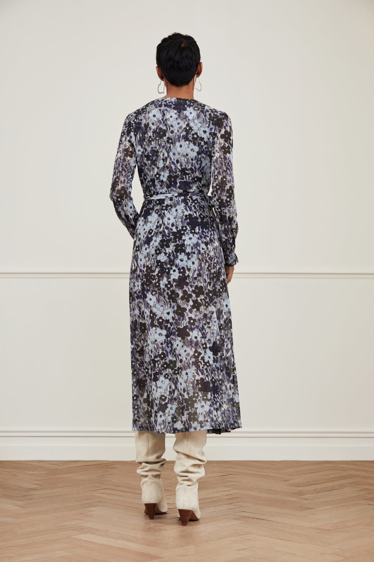 Natasja Mesh Dress | Misty Mountains/Vain