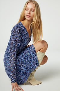 Flake Dress | Violetta/Black