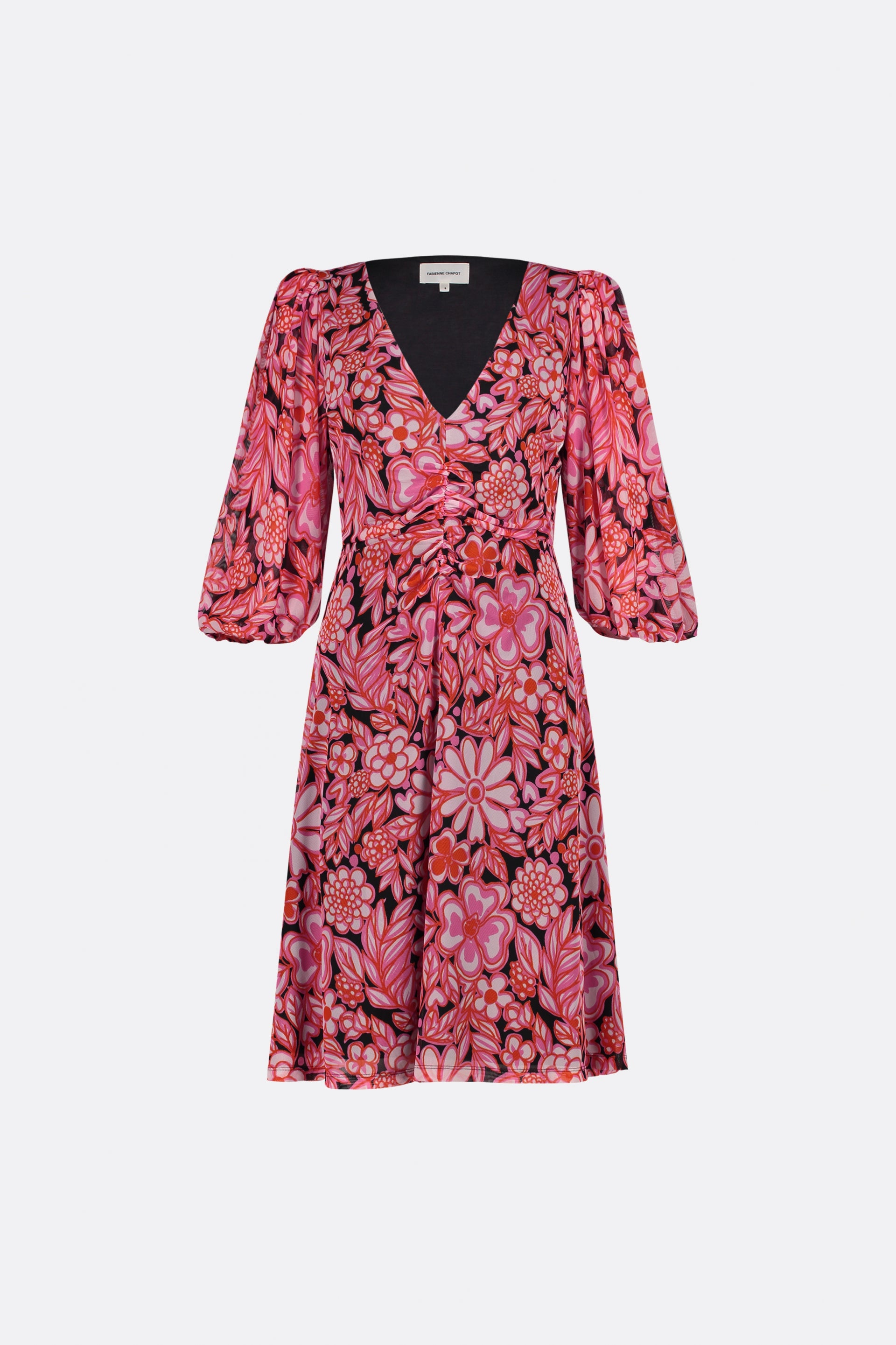 Welma Short Dress | Pink Candy/Mandarin
