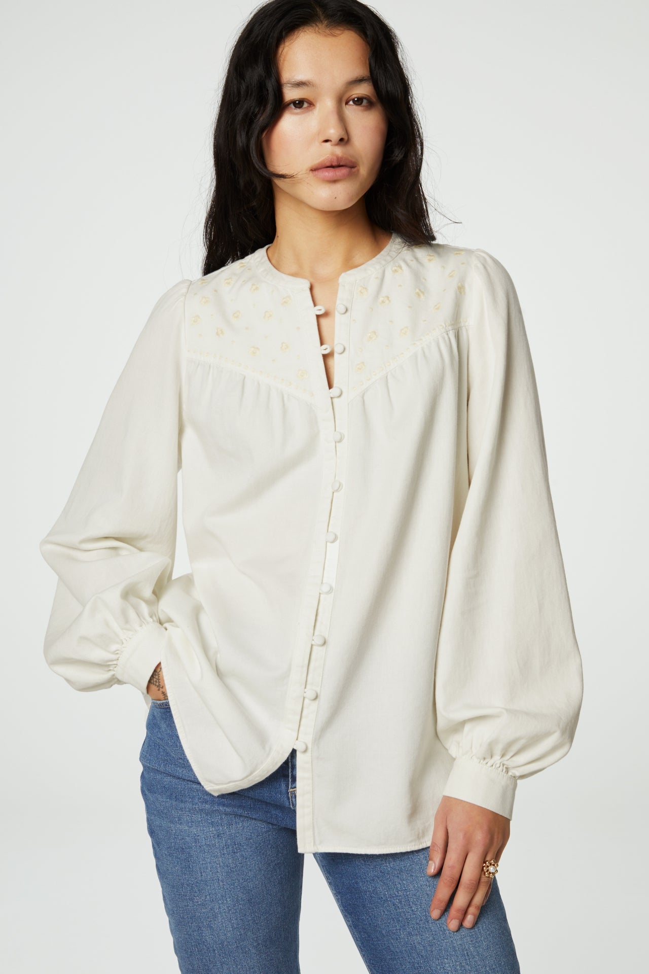 Resa Blouse | Cream White