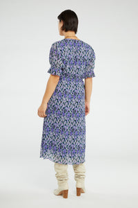 Pauline Dress | Poppy Purple/Cream W