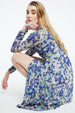 Natalie dress | Riad Blue/Holy Guaca
