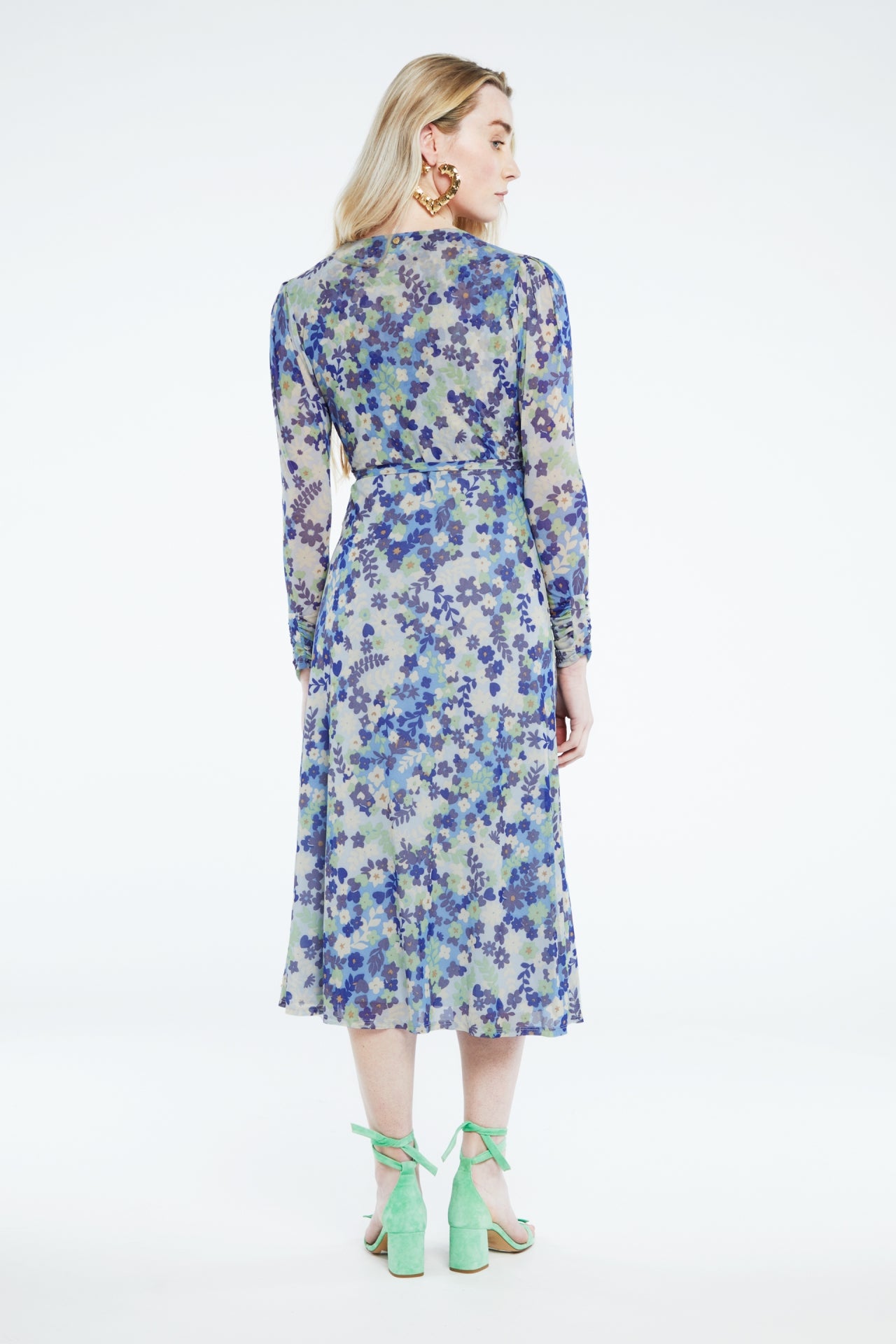 Natalie dress | Riad Blue/Holy Guaca