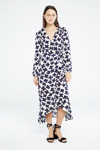 Natasja dress | Navy/Cream White
