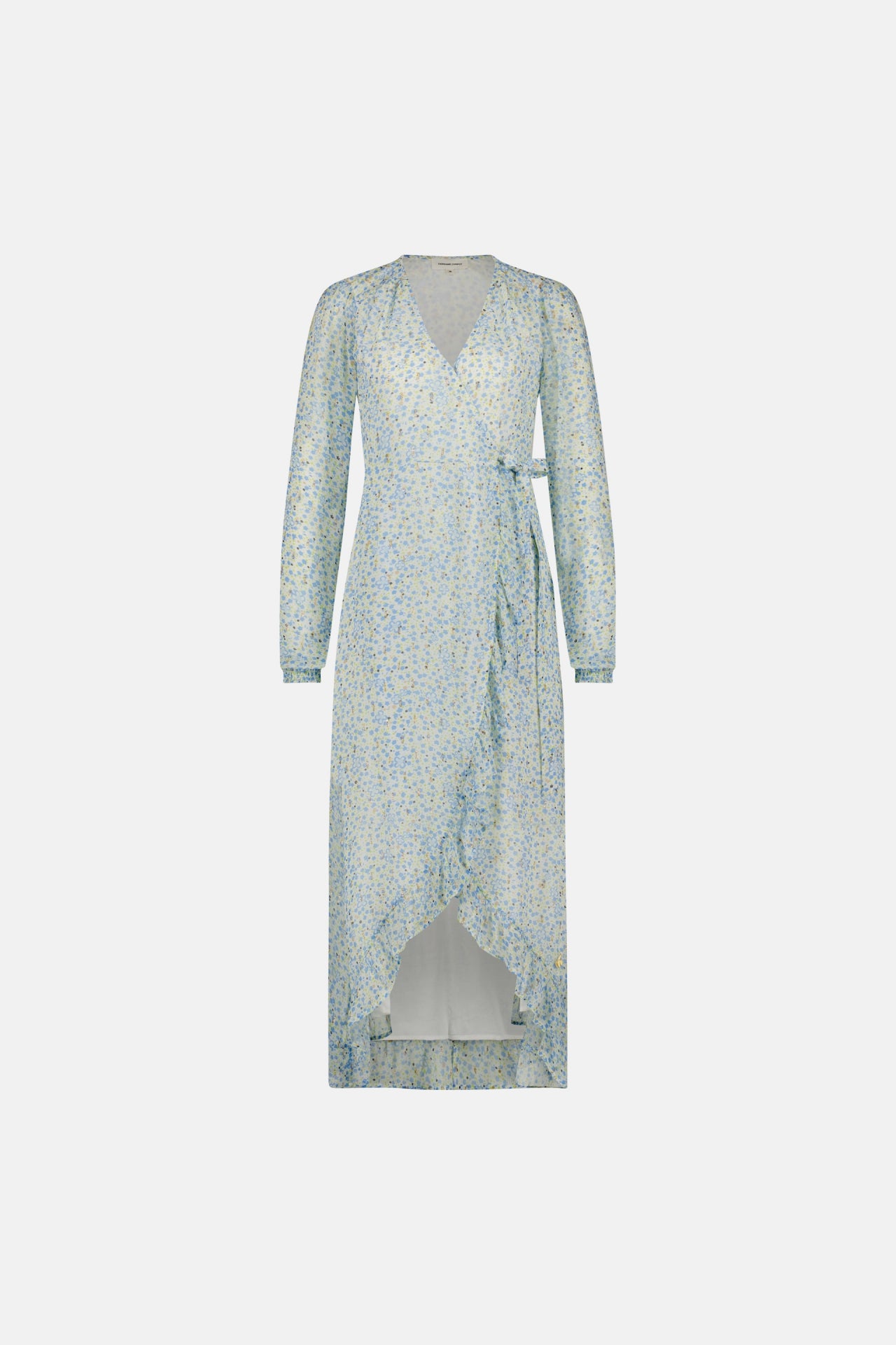 Natasja Frill dress | Cream White/Riad Blu