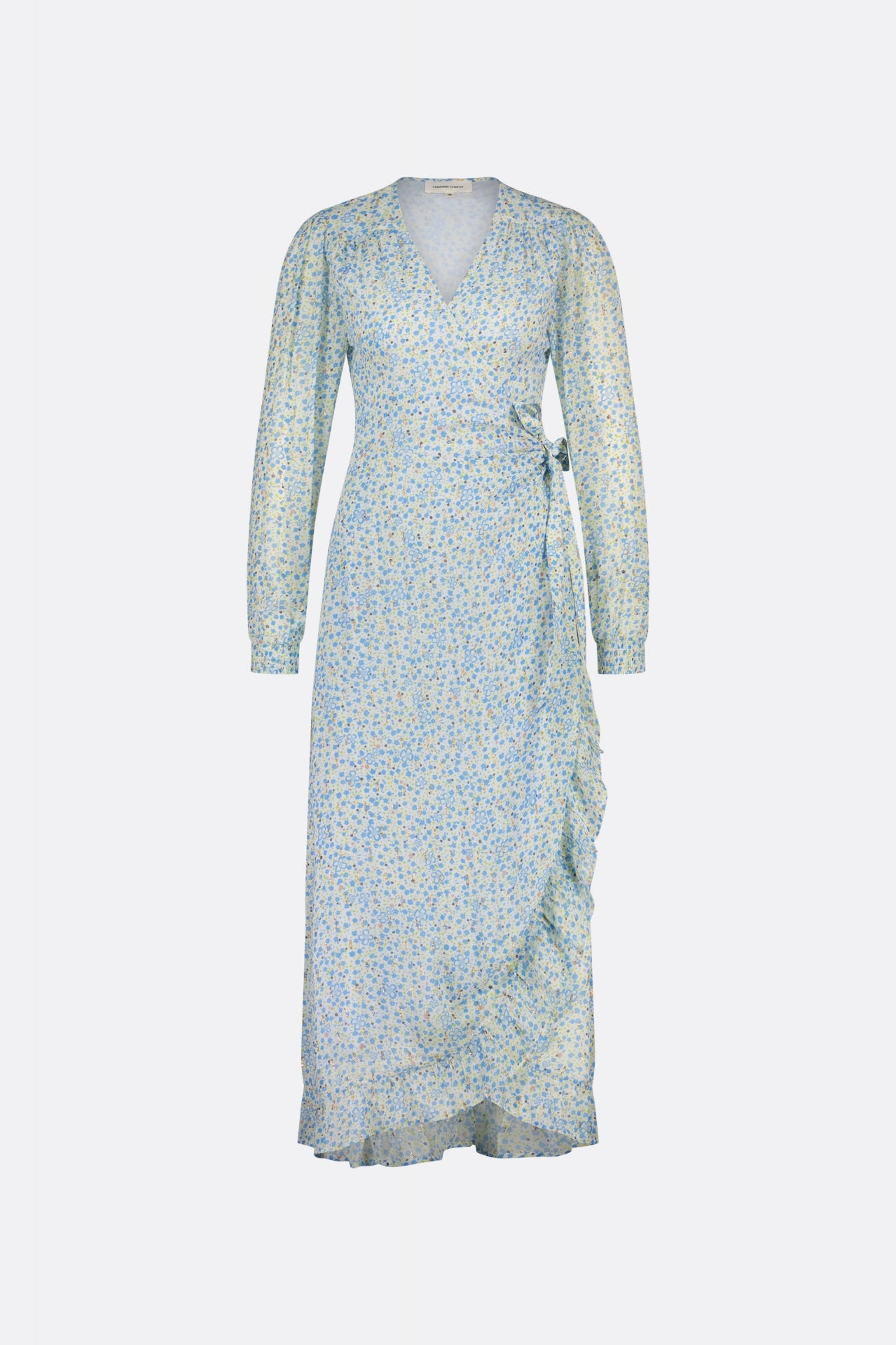 Natasja Frill dress | Cream White/Riad Blu