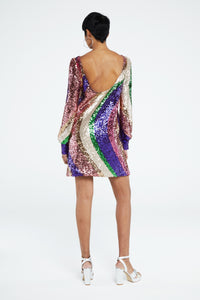 Perla Dress | Pinata pink/Off-Whit